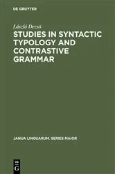 Book cover of Studies in Syntactic Typology and Contrastive Grammar by László Dezsö