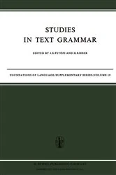 Book cover of Studies in Text Grammar by J.S. Petöfi