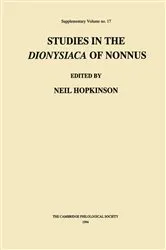 Book cover of Studies in the Dionysiaca of Nonnus by Neil Hopkinson