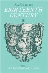 Book cover of Studies in the Eighteenth Century III by R.F. Brissenden