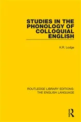 Book cover of Studies in the Phonology of Colloquial English by K. R. Lodge