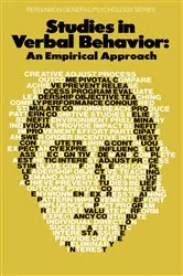 Book cover of Studies in Verbal Behavior by Kurt Salzinger