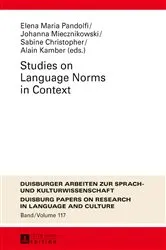 Book cover of Studies on Language Norms in Context by Unknown
