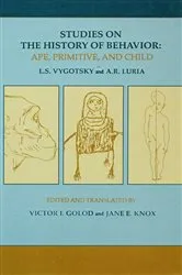 Book cover of Studies on the History of Behavior by L.S. Vygotsky