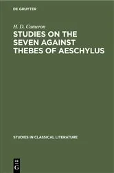 Book cover of Studies on the Seven Against Thebes of Aeschylus by H. D. Cameron