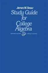 Book cover of Study Guide for College Algebra by Unknown