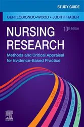 Book cover of Study Guide for Nursing Research - E-Book (10th ed.) by LoBiondo-Wood PhD, RN, FAAN, Geri