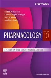 Book cover of Study Guide for Pharmacology (10th ed.) by McCuistion PhD, MSN, RN, Linda E.