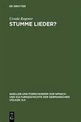 Book cover of Stumme Lieder? by Ursula Regener