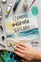Book cover of Stunning Watercolor Seascapes by Kolbie Blume