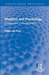 Book cover of Stylistics and Psychology by Willie Van Peer