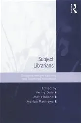 Book cover of Subject Librarians by Penny Dale