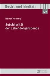 Book cover of Subsidiaritaet der Lebendorganspende by Unknown