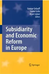 Book cover of Subsidiarity and Economic Reform in Europe by George Gelauff