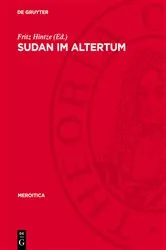 Book cover of Sudan im Altertum by Fritz Hintze