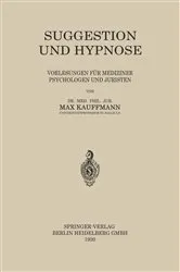 Book cover of Suggestion und Hypnose by Unknown