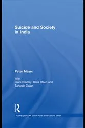 Book cover of Suicide and Society in India by Peter Mayer