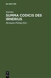 Book cover of Summa codicis des Irnerius by Irnerius