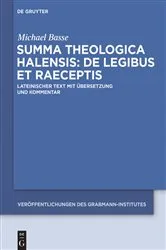 Book cover of Summa theologica Halensis: De legibus et praeceptis by Alexander Halesius