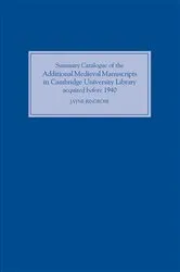 Book cover of Summary Catalogue of the Additional Medieval Manuscripts in Cambridge University Library acquired before 1940 by Jayne S Ringrose