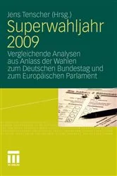 Book cover of Superwahljahr 2009 by Jens Tenscher