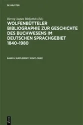 Book cover of Supplement: 102471–116821 by Paul Raabe