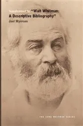 Book cover of Supplement to “Walt Whitman by Joel Myerson