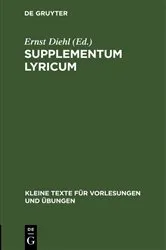 Book cover of Supplementum lyricum (2nd ed.) by Ernst Diehl