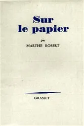 Book cover of Sur le papier by Marthe Robert