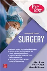 Book cover of Surgery PreTest Self-Assessment and Review, Fourteenth Edition (14th ed.) by Lillian Kao