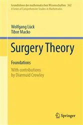 Book cover of Surgery Theory by Wolfgang Lück