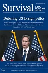 Book cover of Survival August-September 2021: Debating US Foreign Policy by The International Institute for Strategic Studies (IISS)