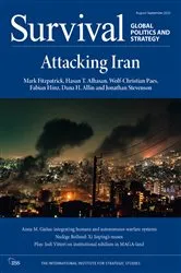Book cover of Survival: August–September 2025 by The International Institute for Strategic Studies (IISS)