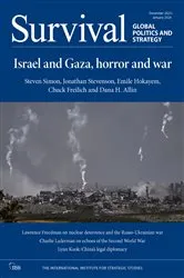 Book cover of Survival: December 2023- January 2024 by The International Institute for Strategic Studies (IISS)