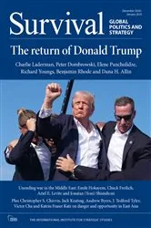 Book cover of Survival: December 2024–January 2025 by The International Institute for Strategic Studies (IISS)