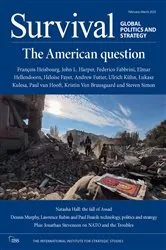 Book cover of Survival: February–March 2025 by The International Institute for Strategic Studies (IISS)