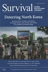 Book cover of Survival: Global Politics and Strategy (February-March 2020): Deterring North Korea by The International Institute for Strategic Studies (IISS)