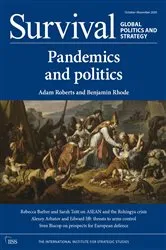 Book cover of Survival October-November 2020: Pandemics and politics by The International Institute for Strategic Studies (IISS)