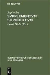 Book cover of Svpplementvm Sophoclevm by Unknown