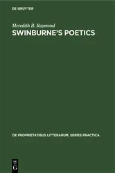 Book cover of Swinburne’s poetics by Unknown