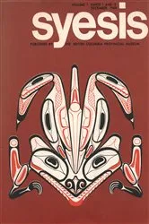 Book cover of Syesis: Vol. 1, No. 1 and 2 by The Royal British Columbia Museum