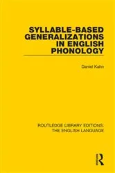 Book cover of Syllable-Based Generalizations in English Phonology by Daniel Kahn