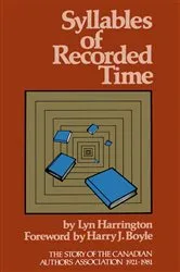 Book cover of Syllables of Recorded Time by Lyn Harrington