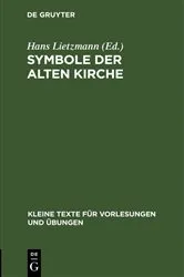Book cover of Symbole der Alten Kirche (4th ed.) by Hans Lietzmann