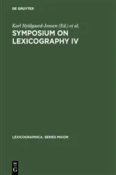 Book cover of Symposium on Lexicography IV by Karl Hyldgaard-Jensen