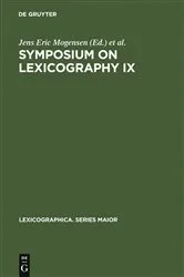 Book cover of Symposium on Lexicography IX by Jens Eric Mogensen