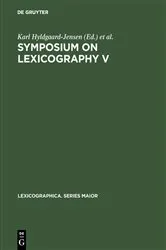 Book cover of Symposium on Lexicography V by Unknown