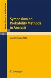 Book cover of Symposium on Probability Methods in Analysis by Unknown