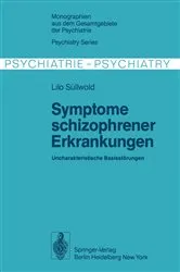 Book cover of Symptome schizophrener Erkrankungen by Lilo Süllwold