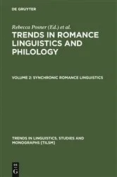 Book cover of Synchronic Romance Linguistics by Rebecca Posner